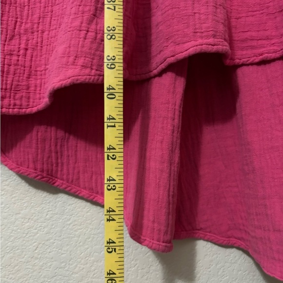 Anthropologie Daily Practice Pink Sleeveless High-Low Cotton Sundress w/ Pockets - Picture 11 of 16